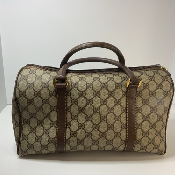 Authentic Gucci Interlocking GG Monogram Boston Doctor Satchel - Picture 2 of 7